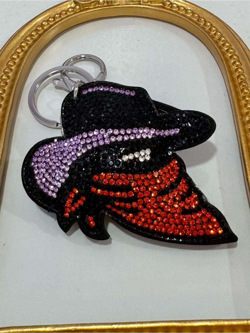 New Crystal Bandit Covered Up Face Keychain Bag Charm